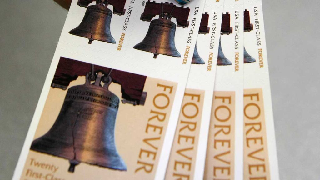 book of liberty bell forever stamps