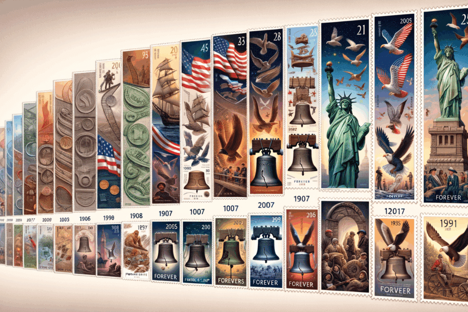 history of forever stamps