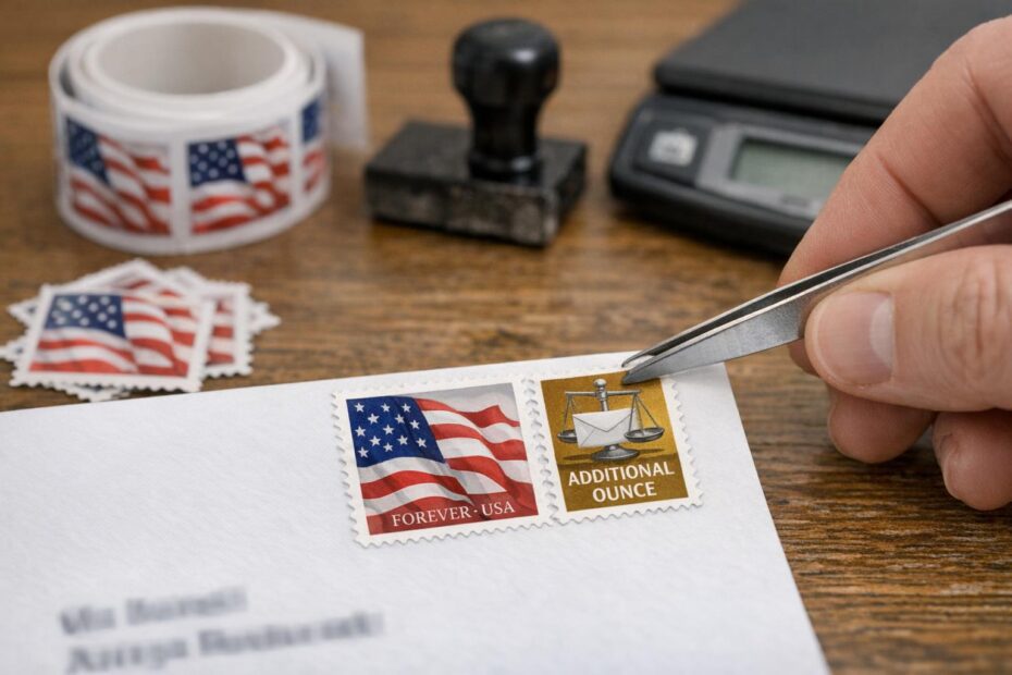 adding extra ounce postage to forever stamps