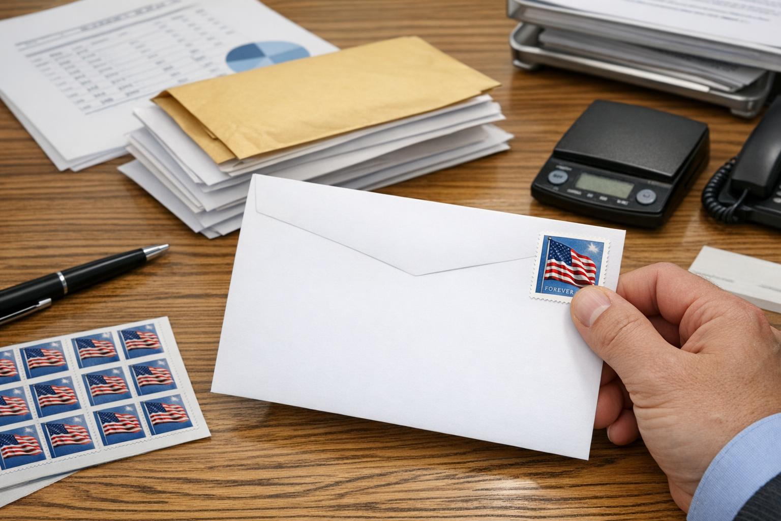 how to use a forever stamp for business mail