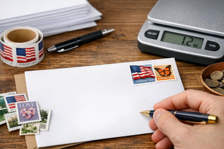 how many stamps are needed for a domestic letter