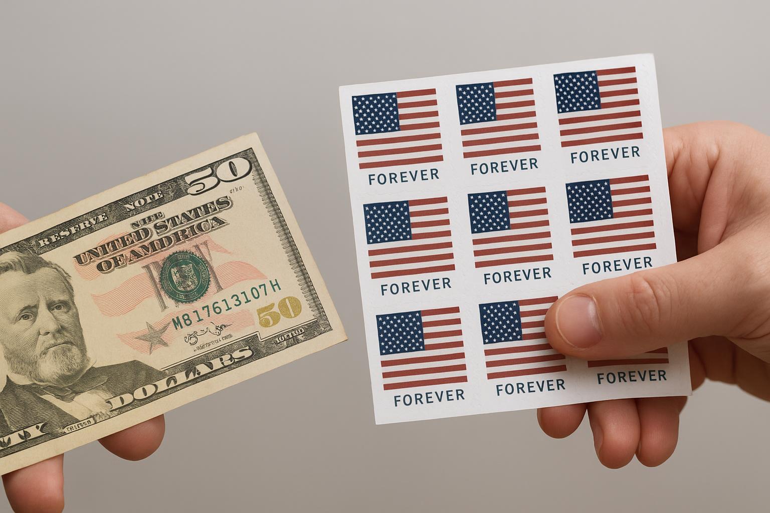 can you exchange forever stamps for cash