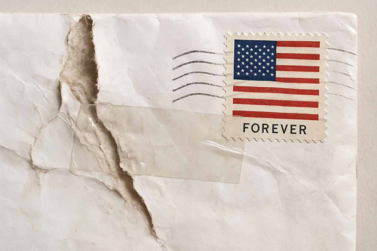 can you use tape over a forever stamp